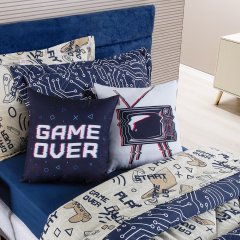 Kit de Capas de Almofada Oxford 2 Peças Game