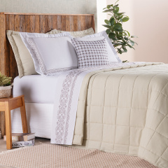 Kit de Enxoval Matelassado King 200 Fios Hipercal 9 Peças Essência Avelina