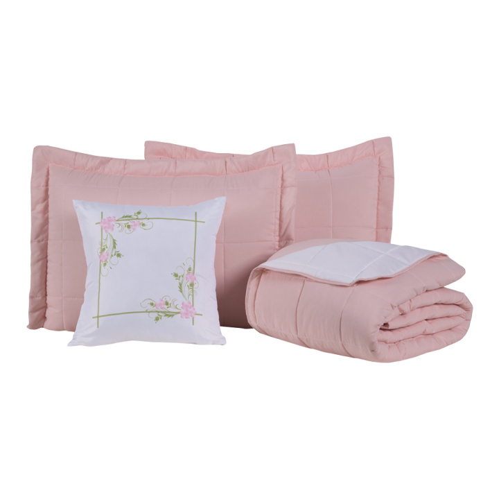 Kit de Enxoval Matelassado Queen 200 Fios Hipercal 9 Peças Essência Florata