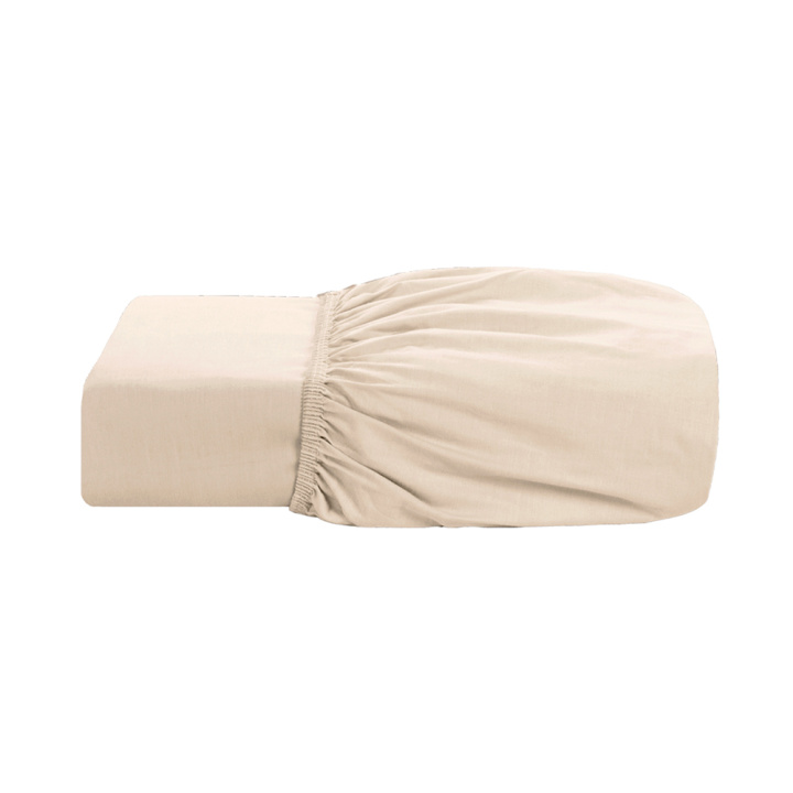 Lençol Avulso CASAL (Lençol 1 peças) Percal 230 Fios 100% Algodão Casual Bege