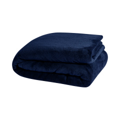 Manta Queen Nevada Fleece Inverno 100% Poliéster - Marinho