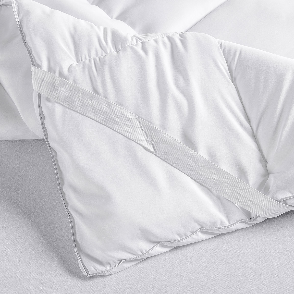 Pillow Top QUEEN 1,60m X 2,00m Pluma de Ganso Sintética Branco Tô