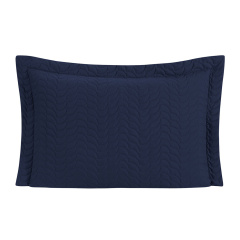Porta Travesseiro Avulso Com Debrum 200 Fios Hipercal Criarte Azul Marinho