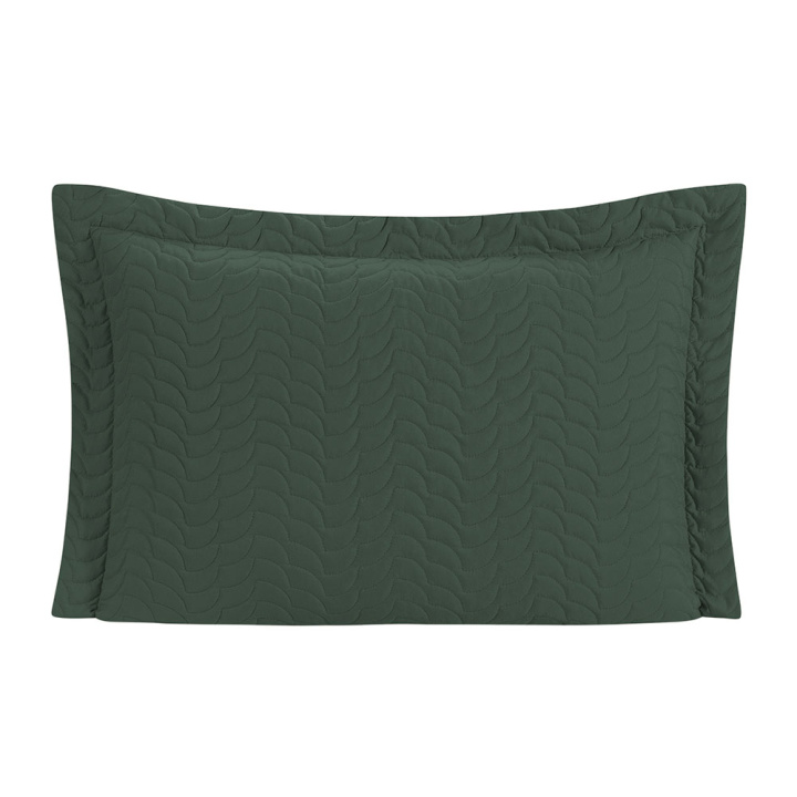 Porta Travesseiro Avulso Com Debrum 200 Fios Hipercal Criarte Verde