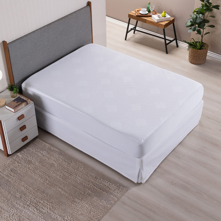 Protetor de Colchão Casal Malha Jacquard Impermeável Comfort