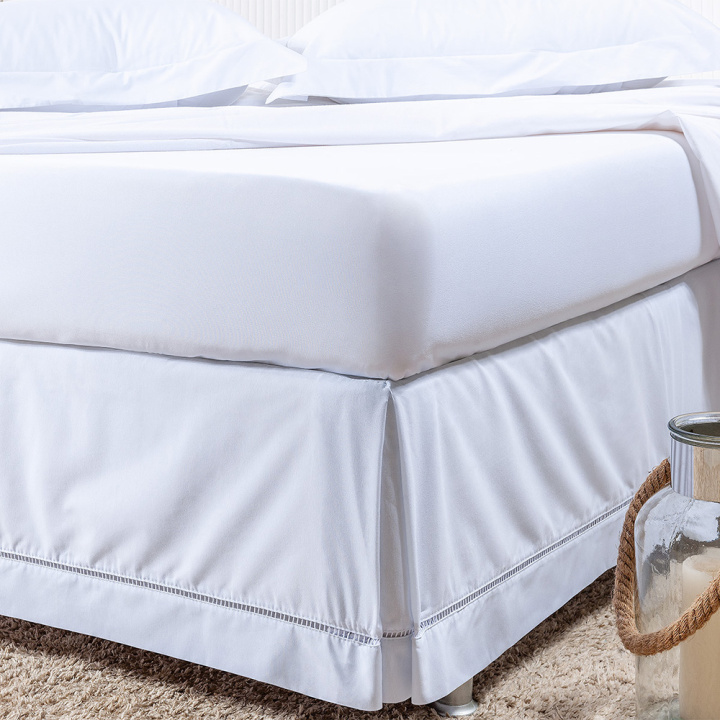 Saia Para Cama Box King 200 Fios Hipercal Classic Criarte Branco