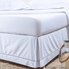 Saia Para Cama Box King 200 Fios Hipercal Classic Criarte Branco