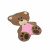 Tapete Formato Bebê Urso Poliéster 78 x 54 Cm Antiderrapante Rosa