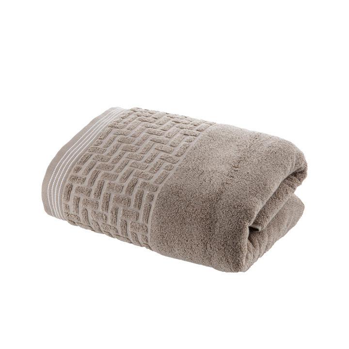 Toalha de Banho Super Soft Geométrica Bege