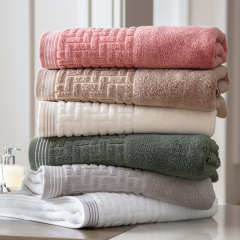 Toalha de Rosto Super Soft Geométrica Bege