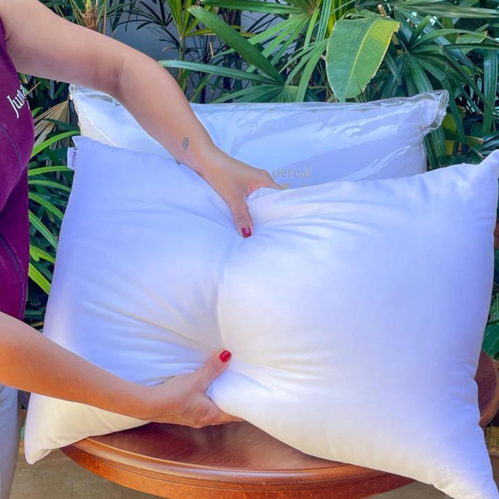 Travesseiro Juma Percal 400 Fios Pluma Sintética Prime