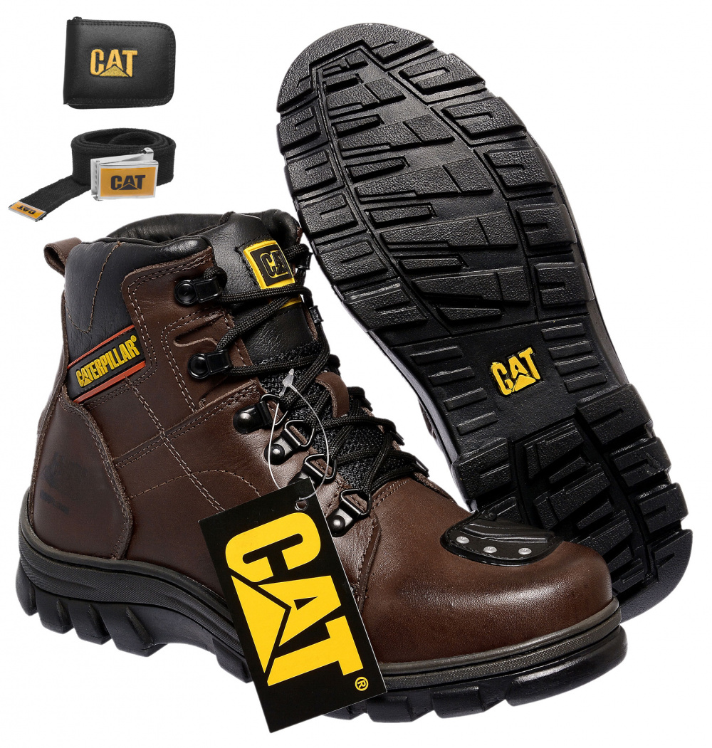 Cat Footwear Bota masculina de construção de liga metálica