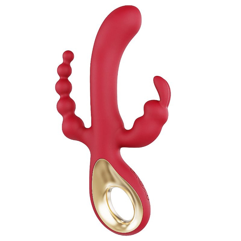 Vibrador de Ponto G, Clitóris e Plug Anal Luxo - imagem 2