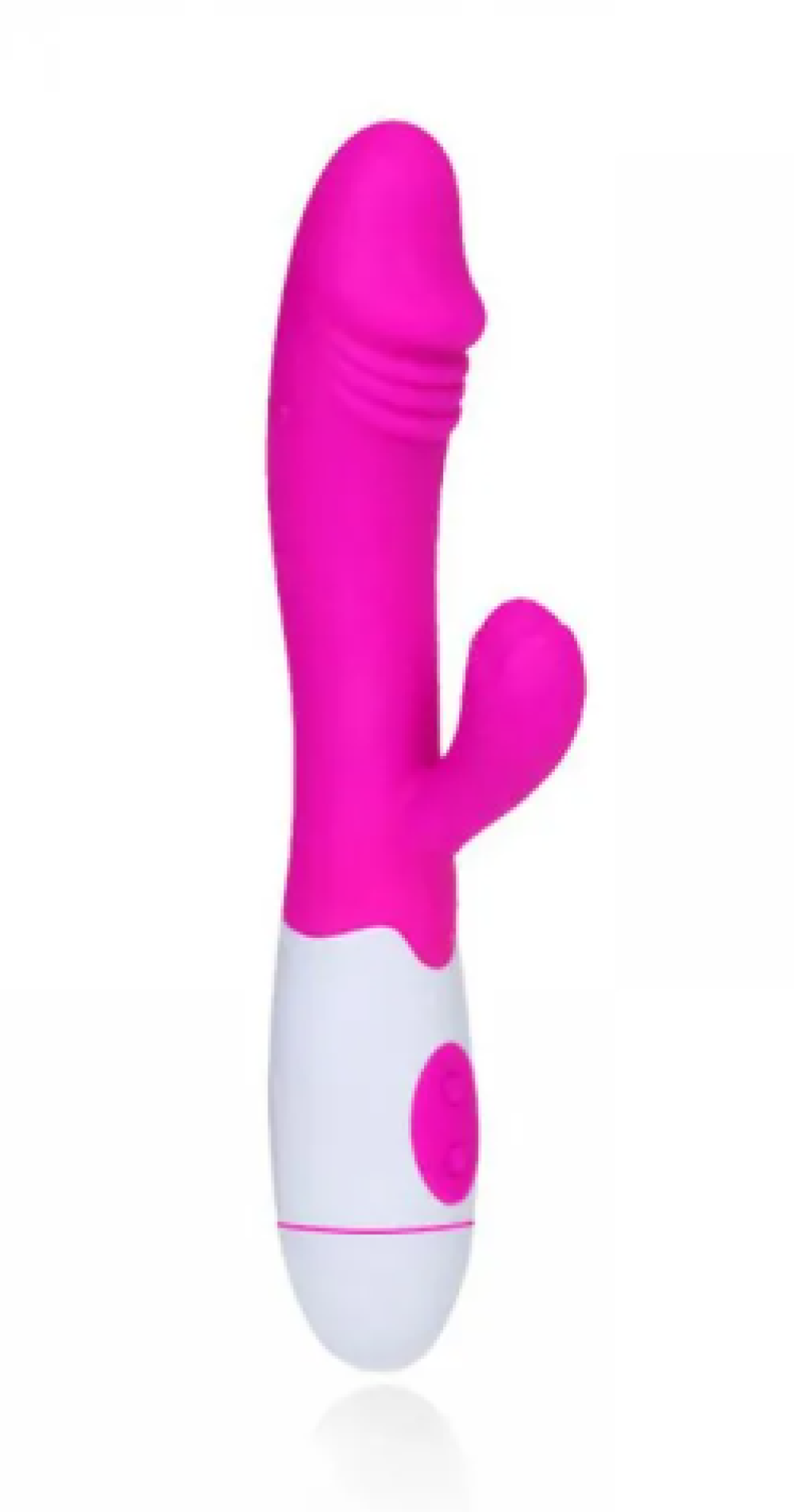 Vibrador de Ponto G e Clitóris com Glande