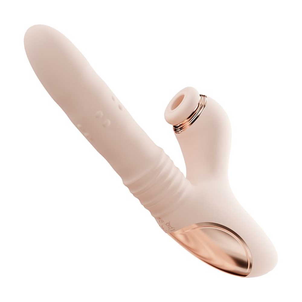 Vibrador de Ponto G e Clitóris com Vai e Vem, Rotação e Aquecimento por App 23,5 x 3,7cm