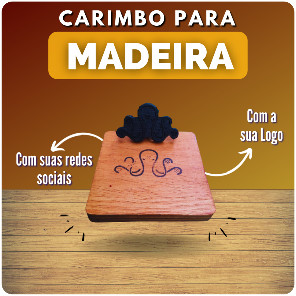 Carimbo Personalizado Para Madeira Carimbos Tridi 7751