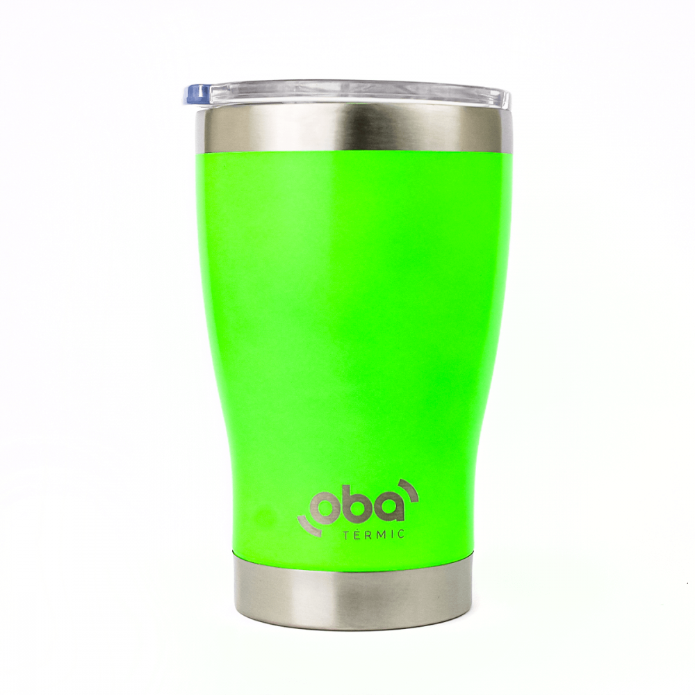 Copo Térmico Leonidas, 473ml, Quente ou Frio, Metal, Verde