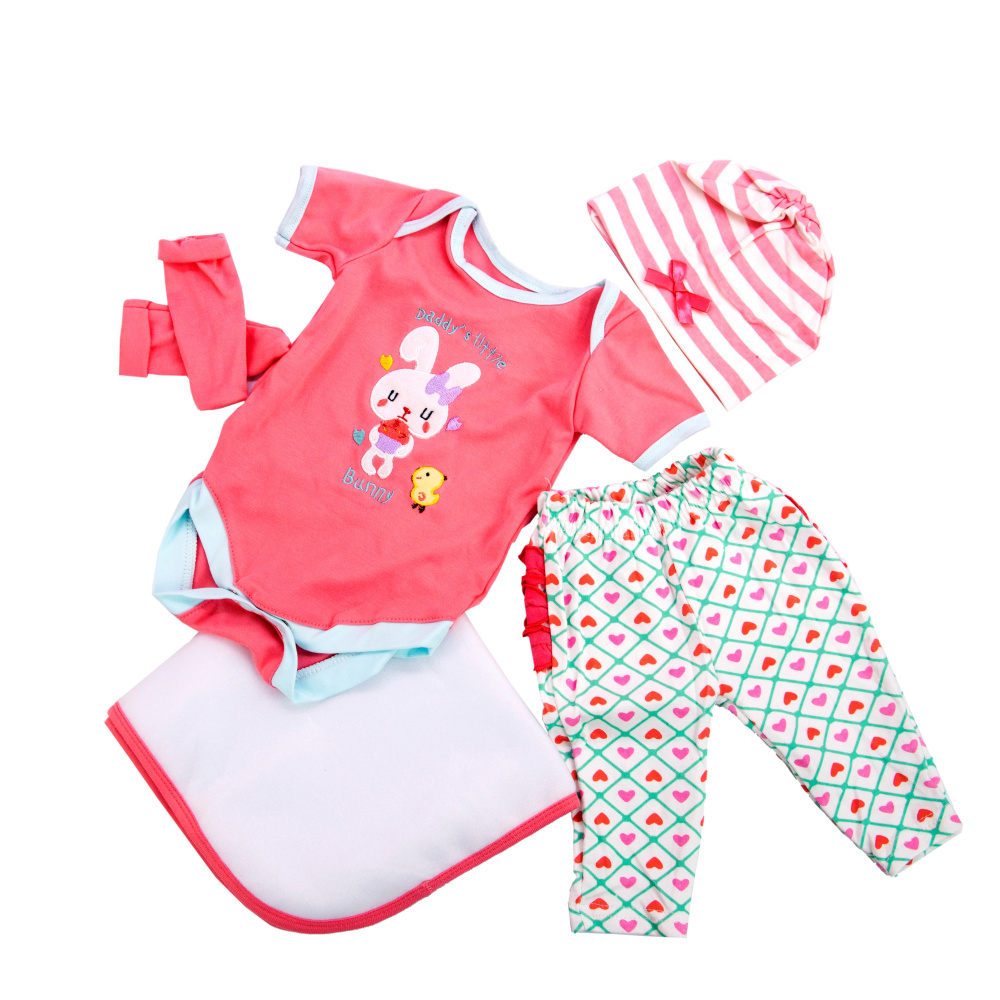 Kit roupinhas boneca bebe reborn rosa acessorios - Poshop Bebê