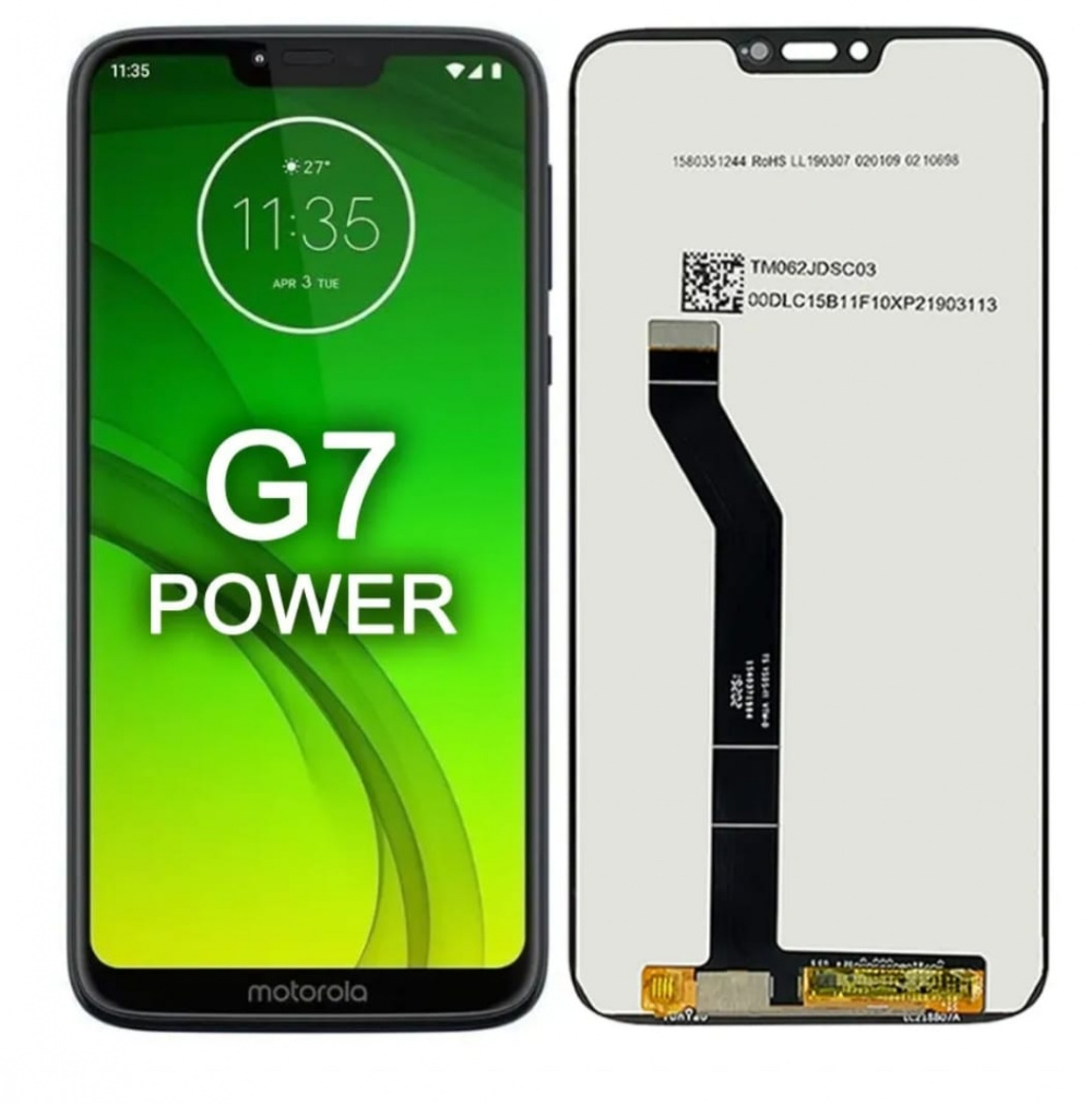 TELA MOTO G7 POWER sem aro - AMERICANO — frontal completo com touch — imagem 1