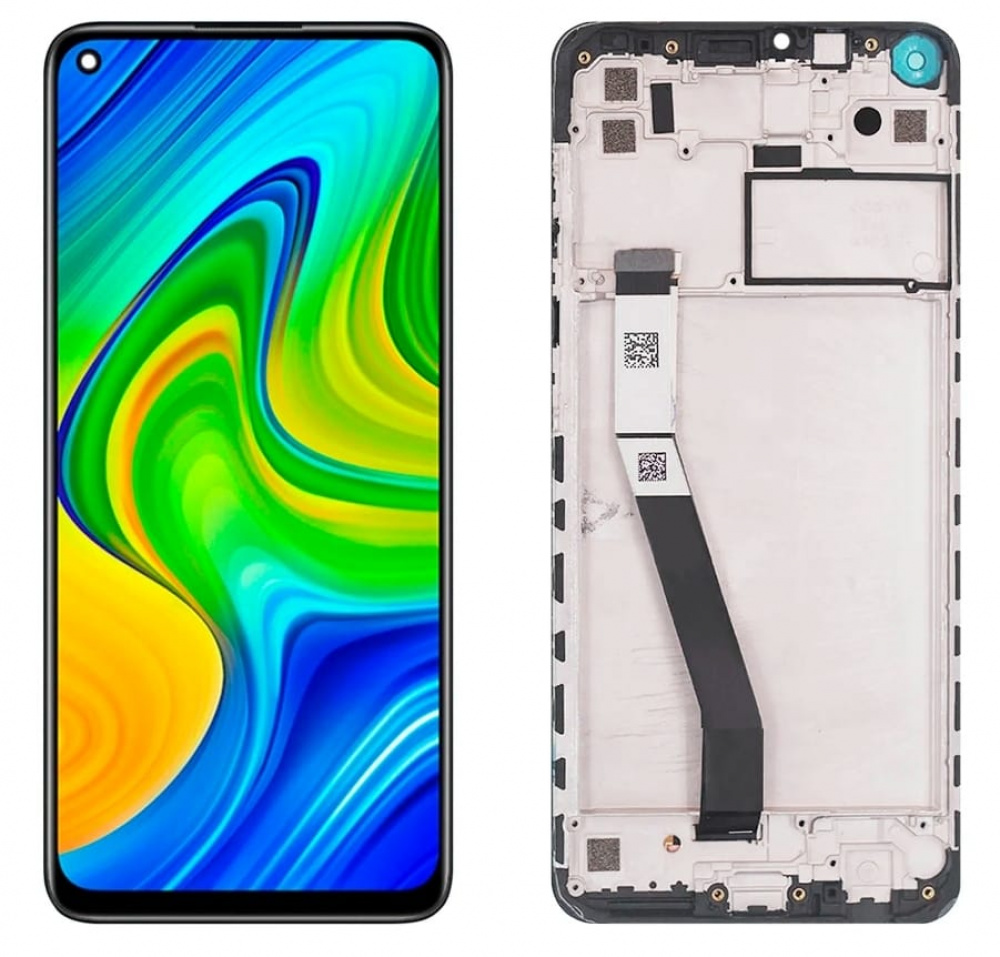 TELA REDMI NOTE 9 PRETO com aro - DIAMONDS