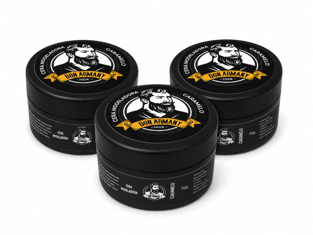 Pomada Modeladora Masculina Efeito Seco Don Armany - Kit 3un
