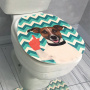 Jogo de banheiro - Antiderrapante - 3 Pçs - Transfer - Cachorro