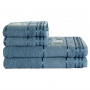 Jogo de banho - Bordado - 285g/m² - 4 Pçs - Premium - Azul