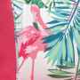 Jogo de cama CASAL - Micropercal 200 Fios - 3 Pçs - Maravilha - Verde Flamingos