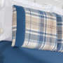Jogo de cama SOLTEIRO - Micro Percal 200 Fios - 2  Pçs - Maravilha - Azul Quadrados