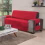 Protetor de Sofa em Microfibra - 2 e 3 Lugares - Ted - Vermelho