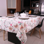 Toalha de mesa impermeável quadrada - 4 Lugares - Jasmin - Palha