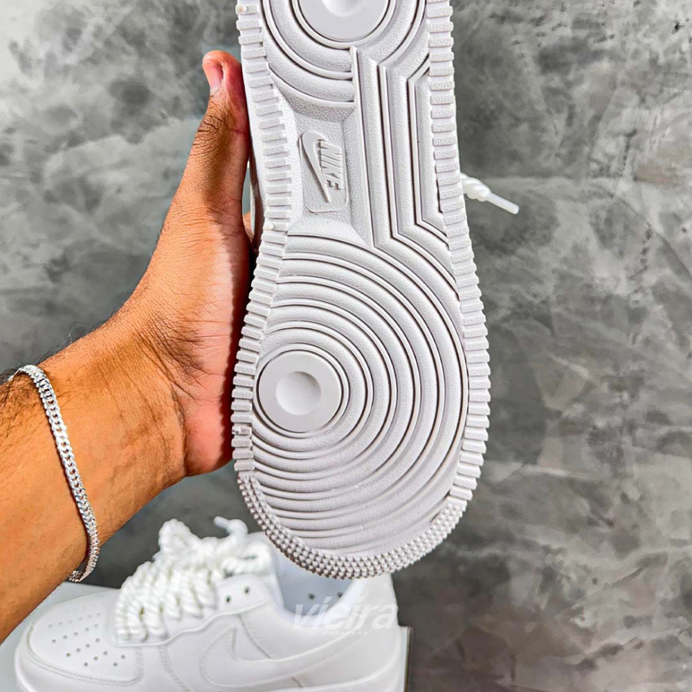 Tênis Air Force 1 - Branco Corda - Vieira Sneakers - Vieira Sneakers