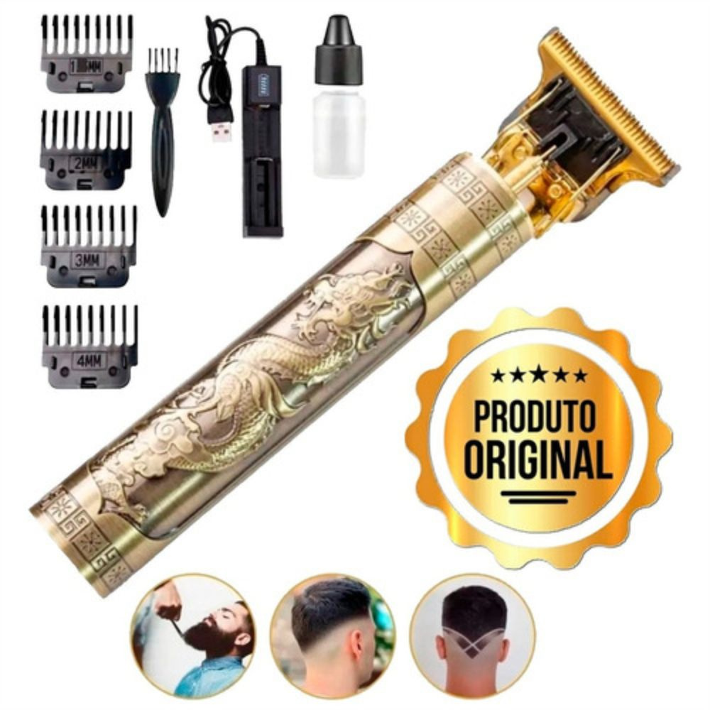 Máquina de Cortar cabelo e Barba Aparador Profissional - Vieirasales