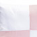 Almofada Decor 180 Fios Macia Com Enchimento Rosê e Branco