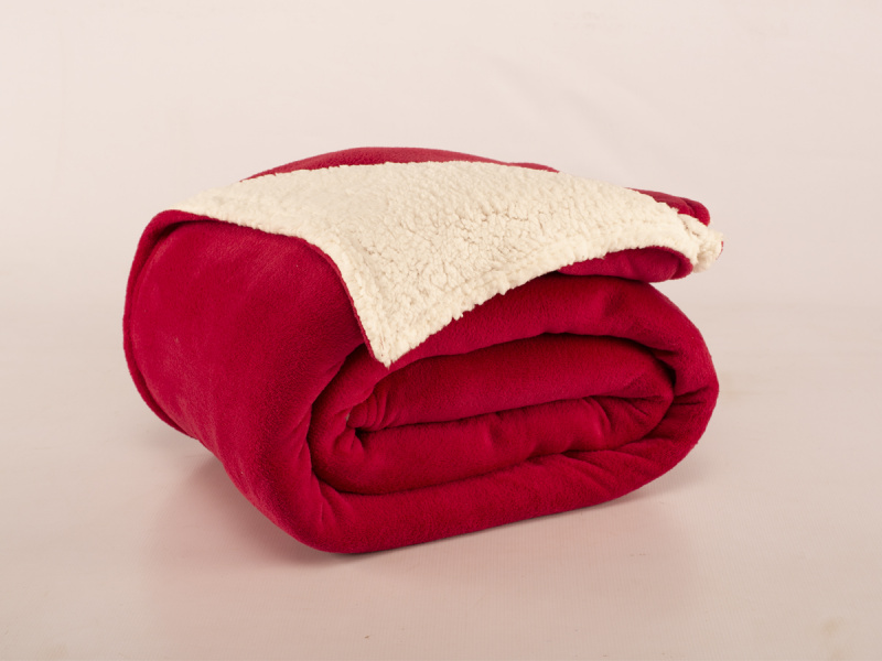 Cobertor Canadá (Solteiro) - Cereja