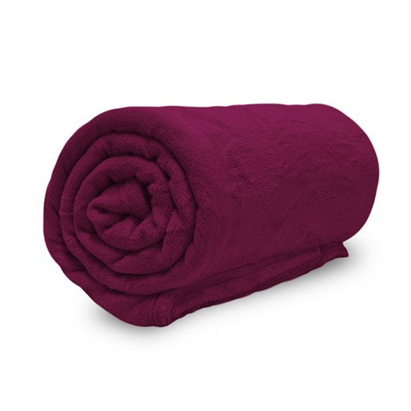 Cobertor Manta Soft Casal 1 Peça Confortável 2,20m X 1,80m - VINHO