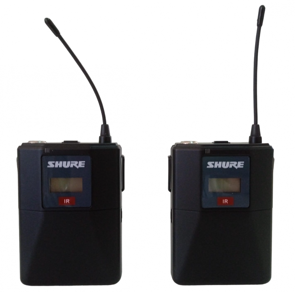 Microfone Shure profissional GLXD4 UHF sem fio duplo cardióide - 2