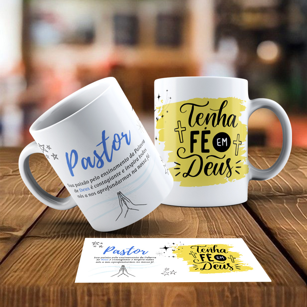 Caneca Cristã/Evangélica Presente para Pastor - Vitriny Shop ...