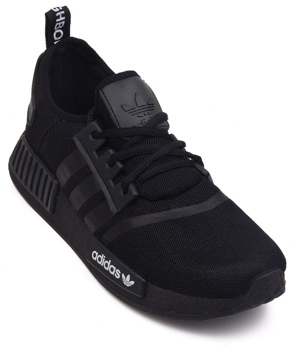 Nmd preto best sale com branco