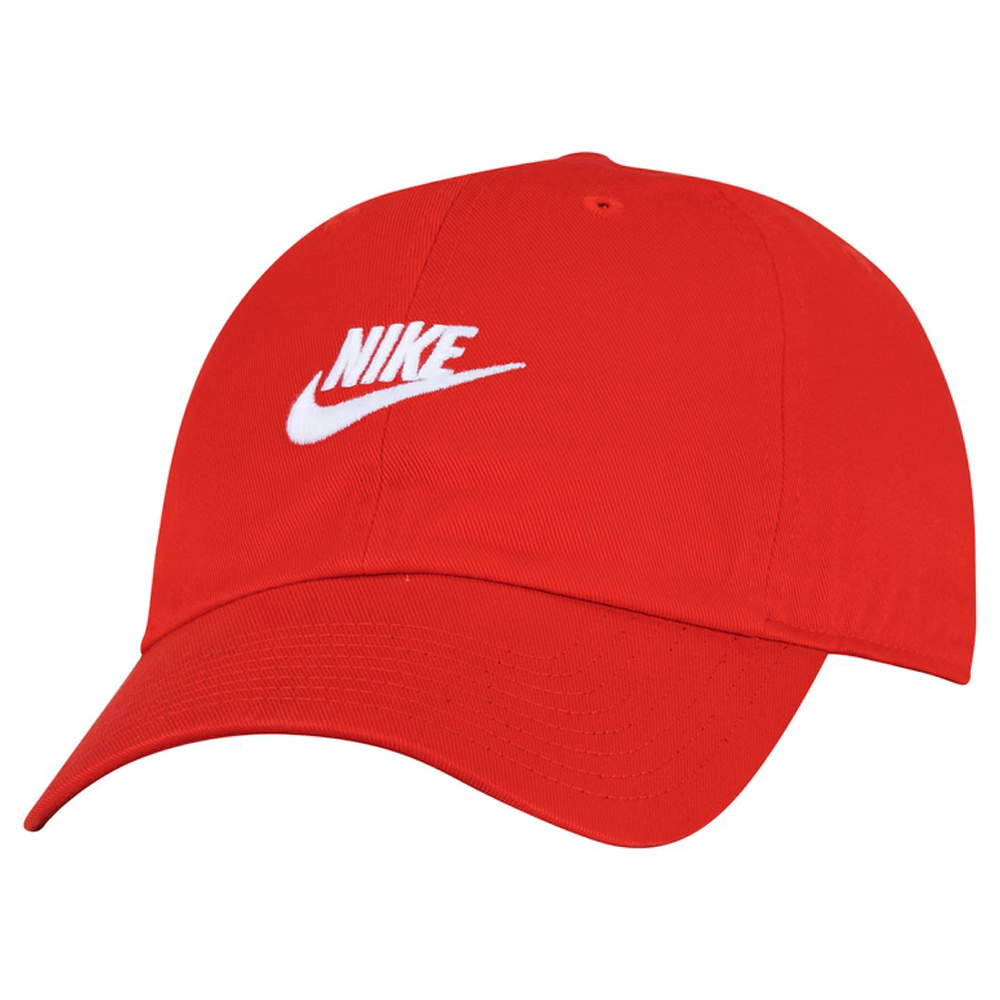 Boné Nike Club Futura Washed Vermelho Aba Curva - vpCaps - vpCaps