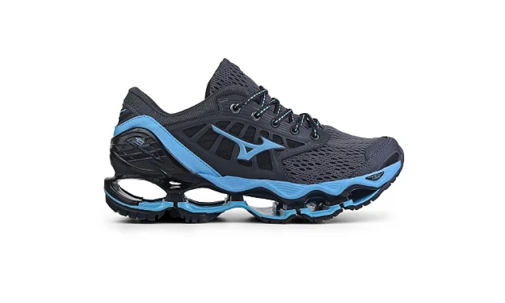 MIZUNO PROPHECY 9 REFLETIVO CINZA E AZUL PREMIUM - vsa.sneakers