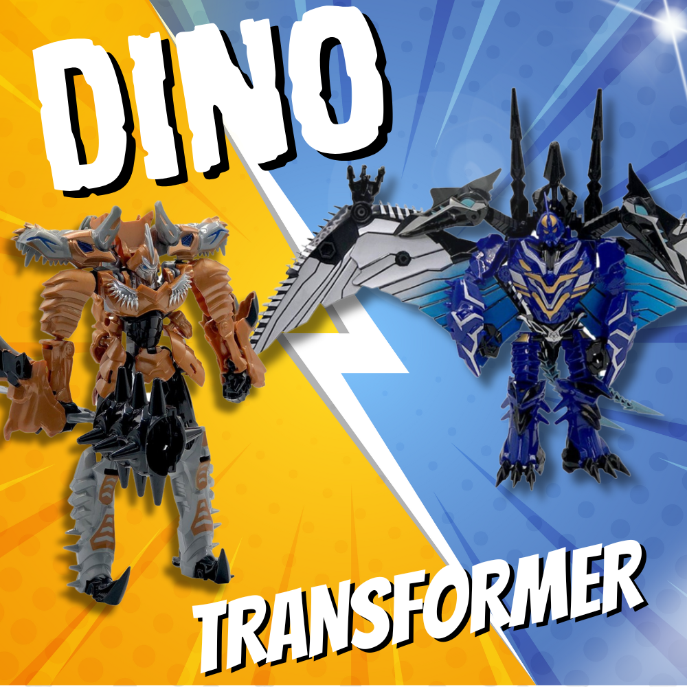 Dino Transformer DinoBots Super Charge Robot Brinquedo 2 Em 1 Toys & Toys