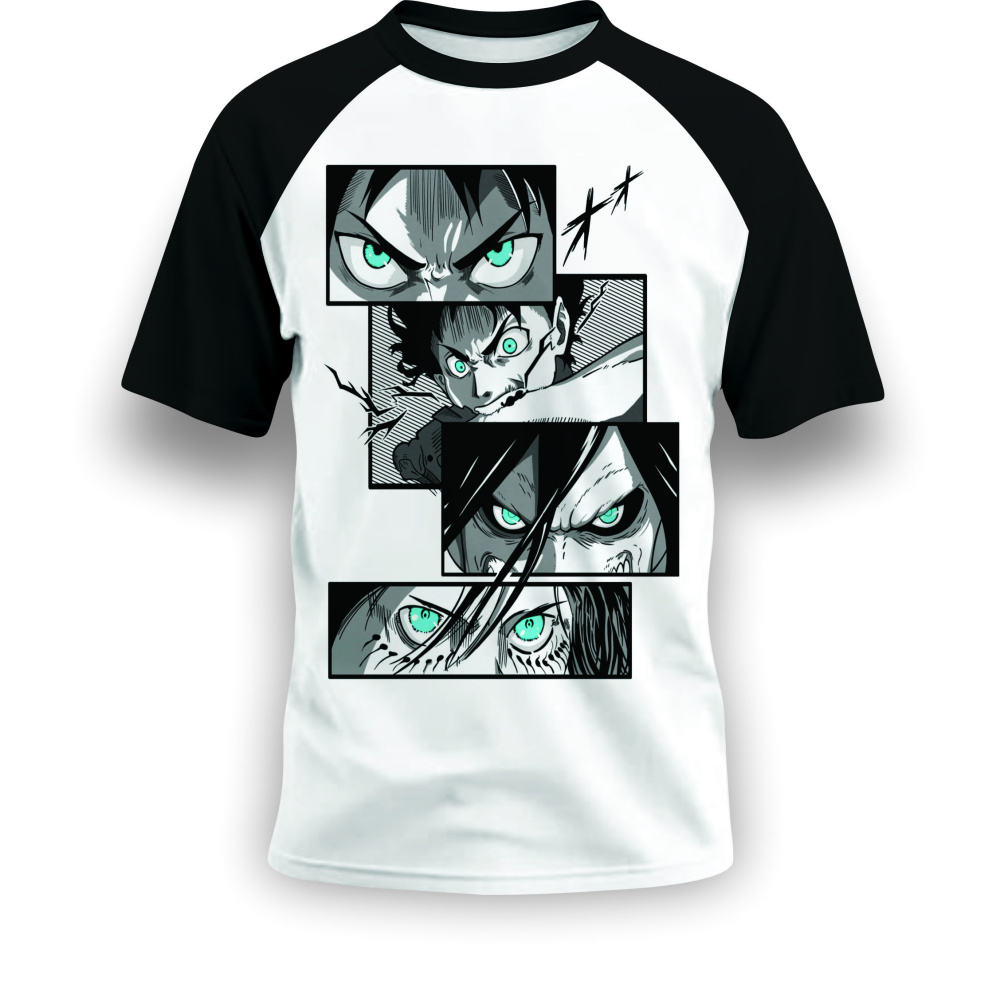 camisa de desenho arte game horizon personalizado -... CAMISA DE DESENHO ARTE ANIME ATTACK TITAN EREN PERSONALIZADO - White ...
