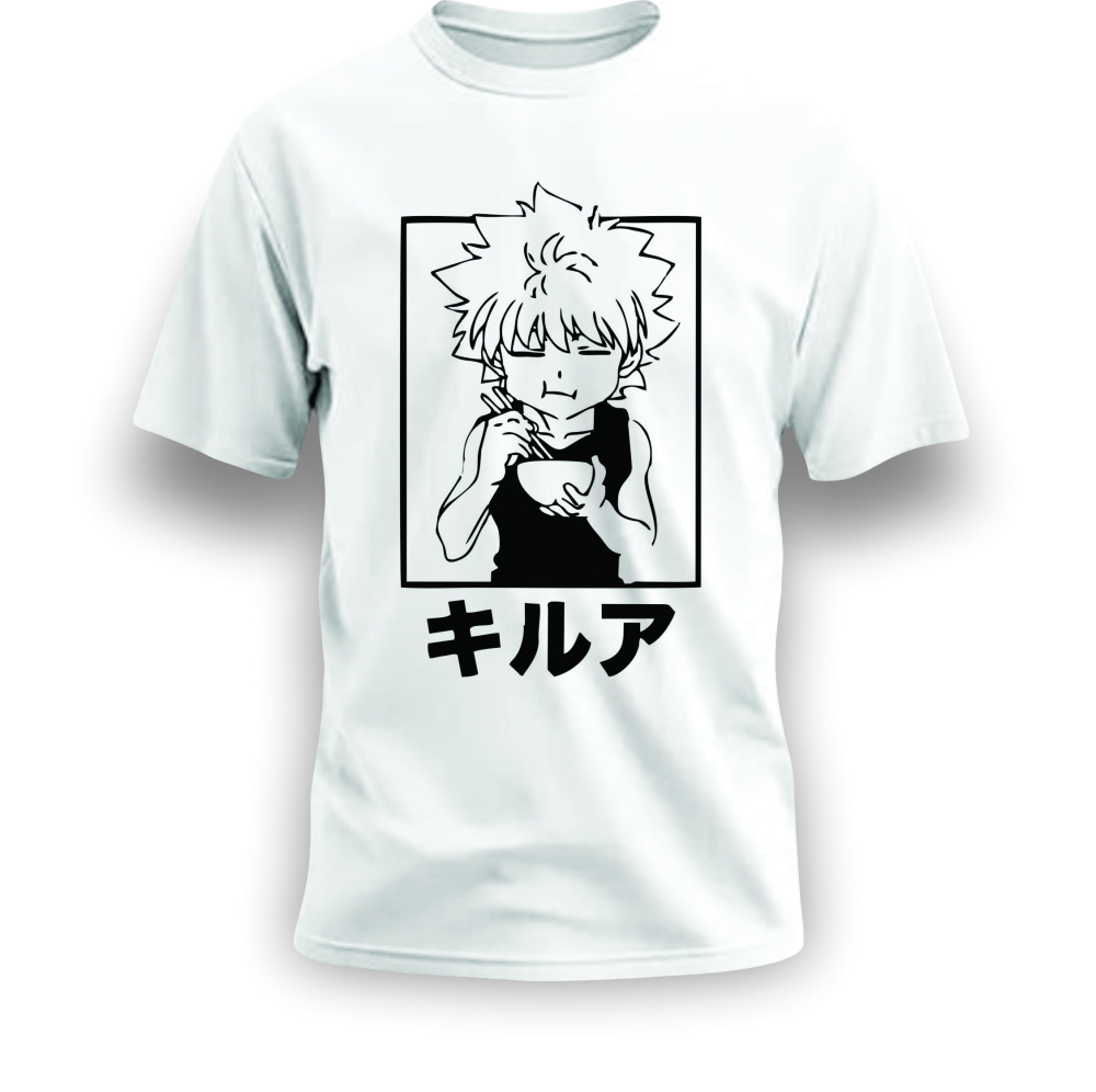 camisa de desenho arte game horizon personalizado -... CAMISA DE DESENHO HUNTERXHUNTER KILLUA ARTE ANIME PERSONALIZADO - White ...