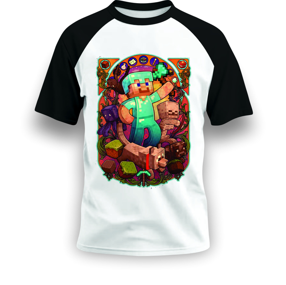 camisa de desenho arte game horizon personalizado -... CAMISA DE DESENHO ARTE GAME MINECRAFT PERSONALIZADO - White Wolf ...