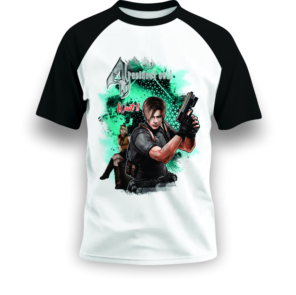 camisa de desenho arte game horizon personalizado -... CAMISA DE DESENHO ARTE GAME RESIDENT EVIL PERSONALIZADO - White Wolf ...