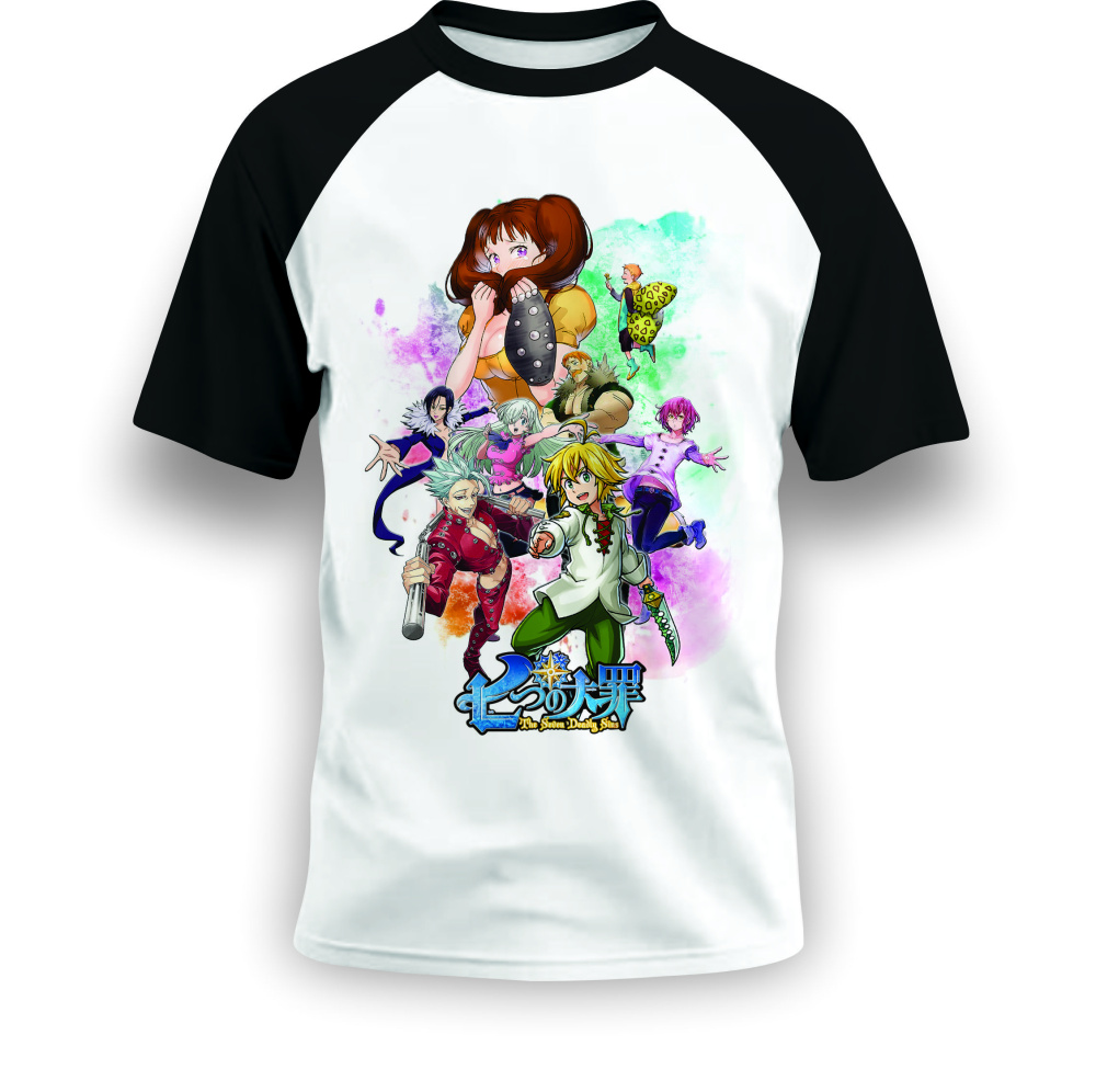 camisa de desenho arte game horizon personalizado -... CAMISA DE DESENHO ARTE ANIME NANATSU NO TAZAI PERSONALIZADO - White ...