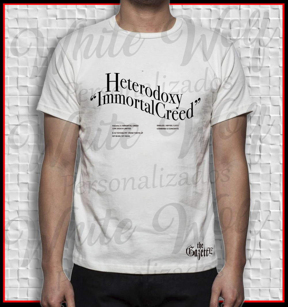 IMMORTAL CREED TEE / WHITE the GazettE IMMORTAL TECHNIQUE T-SHIRT